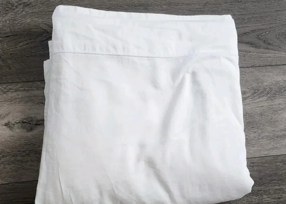 Peacock Alley 100% Cotton Flat Sheet King in White
